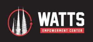 A black and red banner with the words " water empowerment coalition."